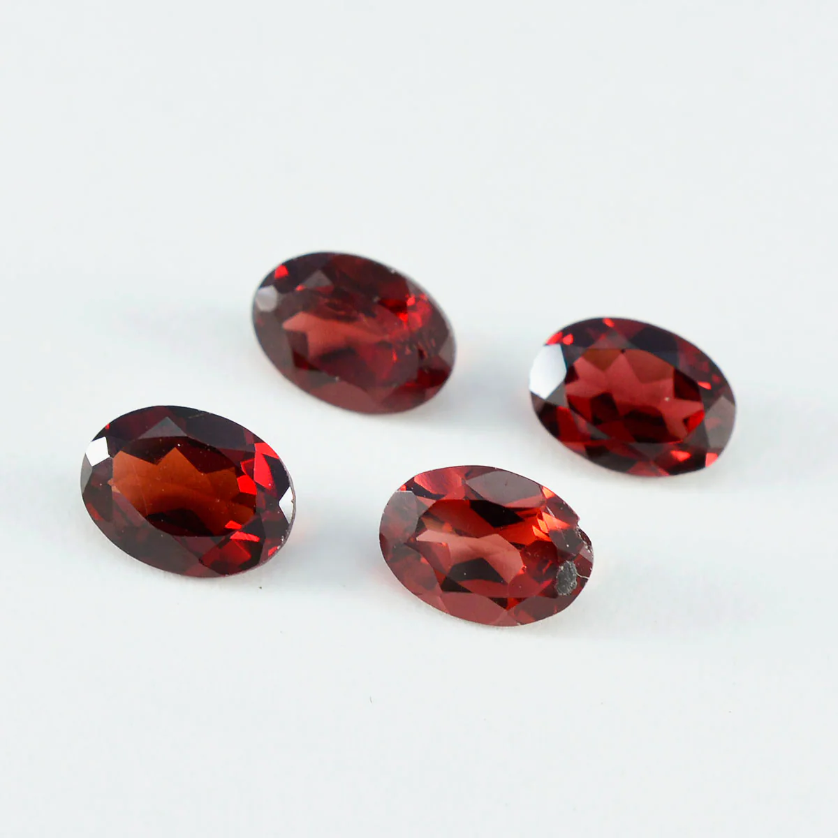 Garnet 1PC Large 8x12 MM Oval Faceted Red Fine Semi Precious Gems