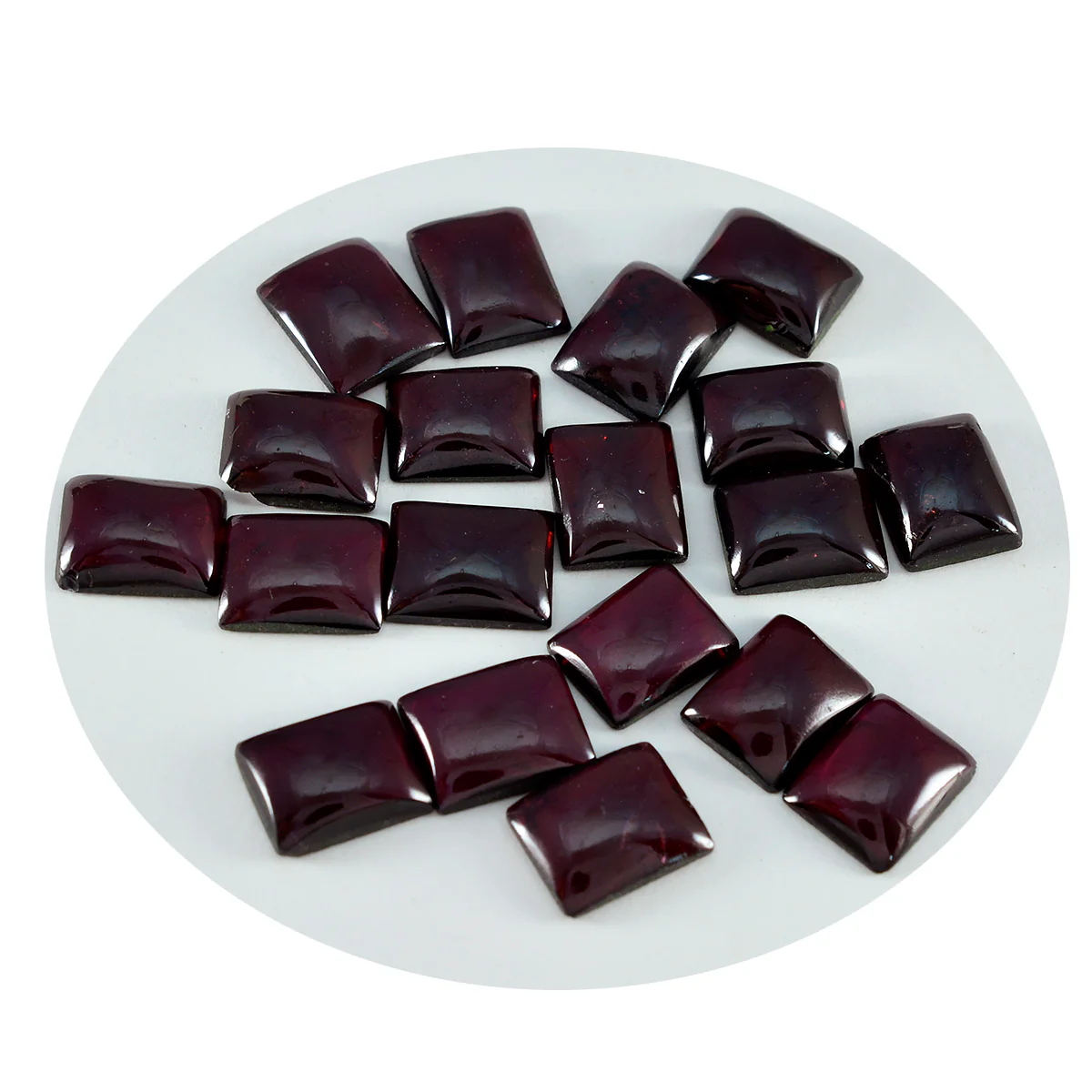 Garnet 1PC Medium 7x10 MM Emerald Cabochon Red Splendid semi Precious Gems - Image 3