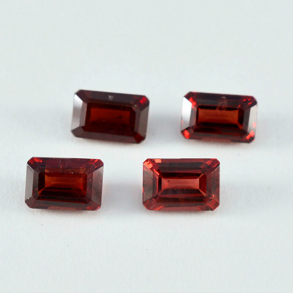 Garnet 1PC Medium 8x10 MM Emerald Faceted Red Superior Semi Precious Loose Gemstone - Image 3