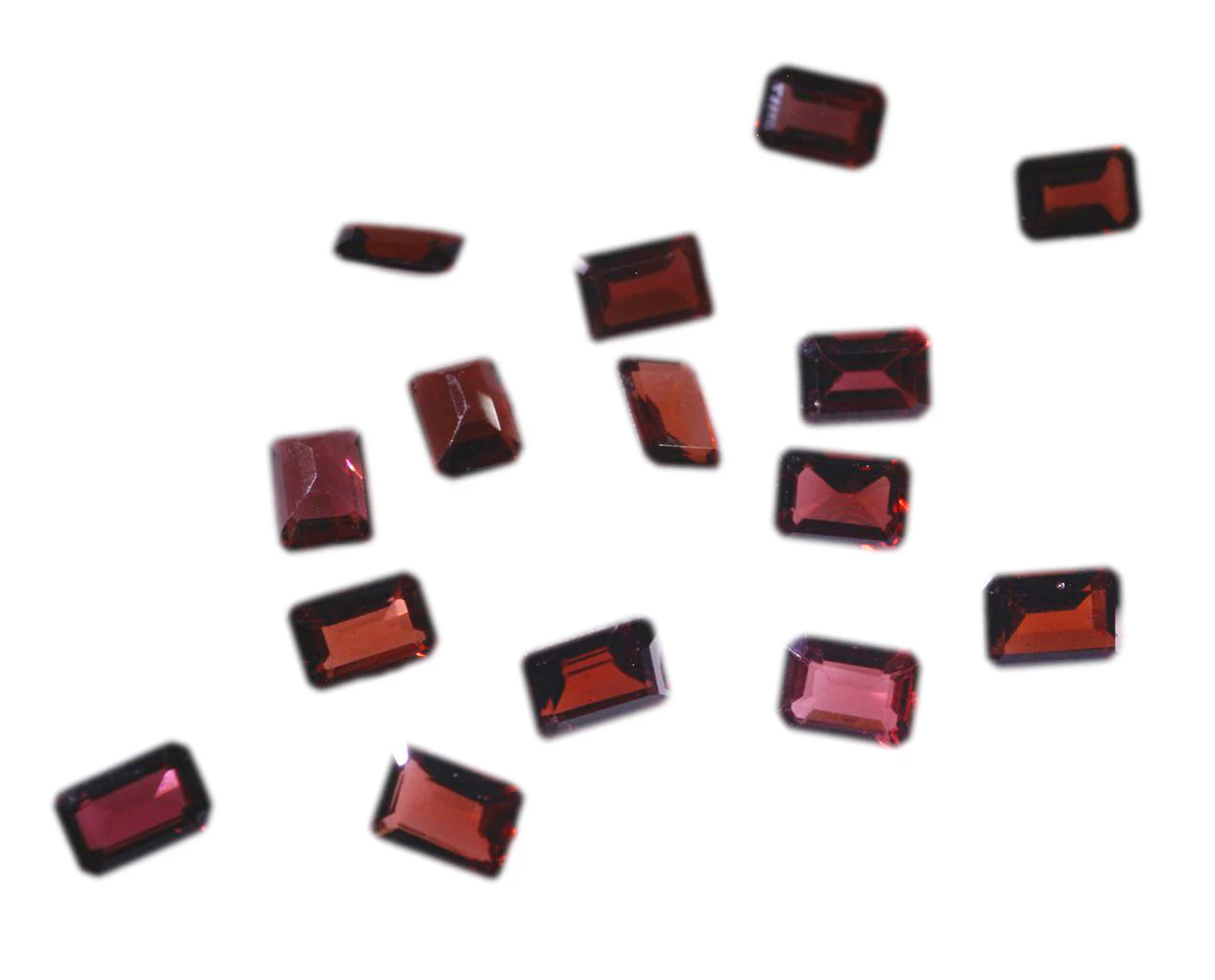 Garnet 1PC Small 6x9 MM Emerald Faceted Red High-Quality Semi Precious Loose Gemstones - Image 2