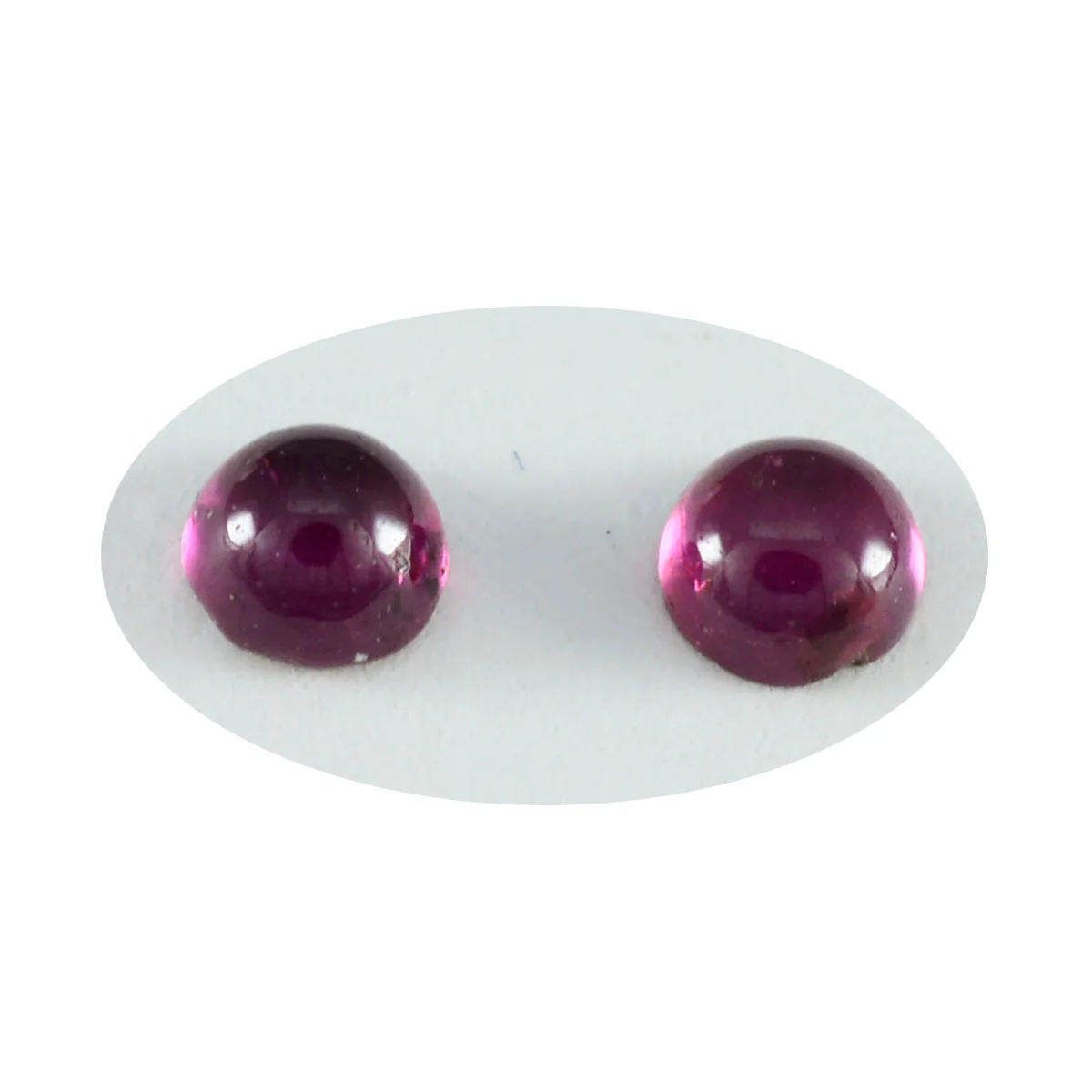 Garnet 1PC Small 7x7 MM Round Cabochon Red Sparkling semi Precious Semi Precious Gemstone - Image 2