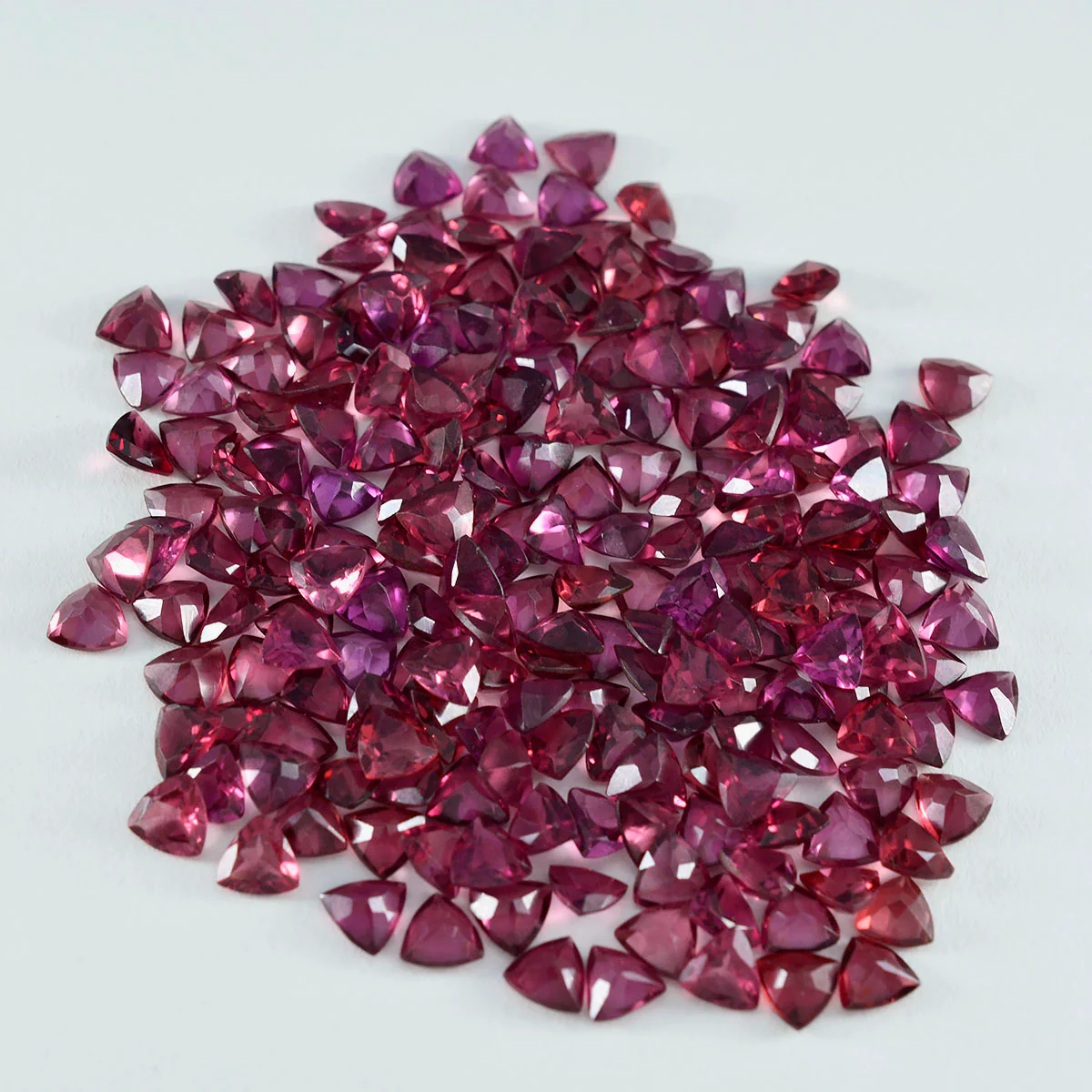 Garnet 1PC Small 8x8 MM Triangle Faceted Red Luster Semi Precious Loose Gemstones - Image 4