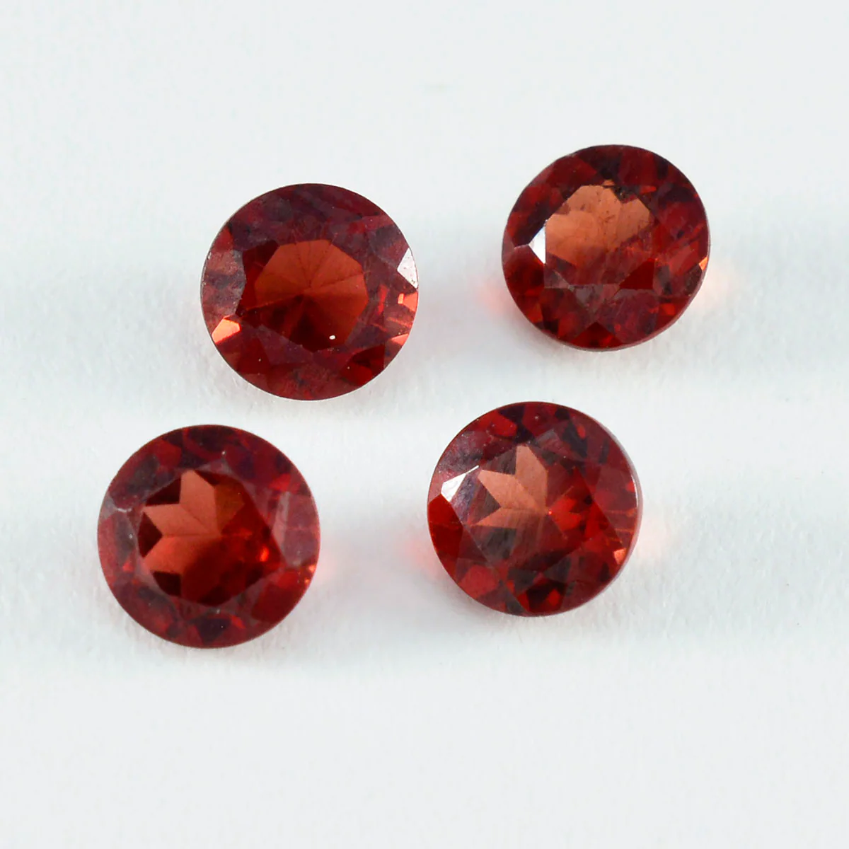 Garnet 1PC Tiny 5x5 MM Round Faceted Red Sparkling Semi Precious Gems