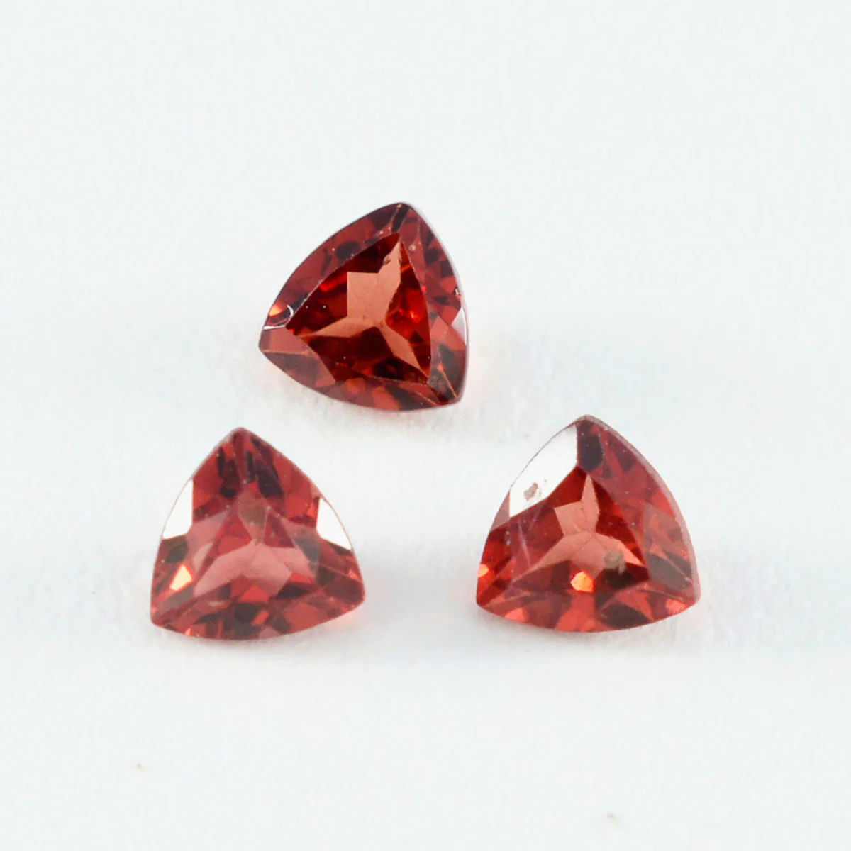 Garnet 1PC Tiny 5x5 MM Triangle Faceted Red Sparkling Semi Precious Gems - Image 2