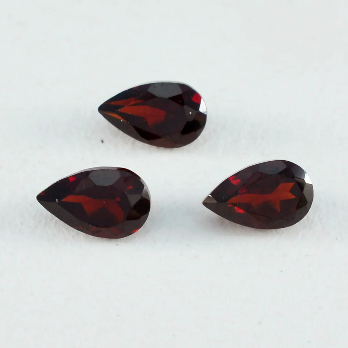 Garnet 1PC Tiny 5x7 MM Pear Faceted Red Genuine Semi Precious Loose Gemstones - Image 2