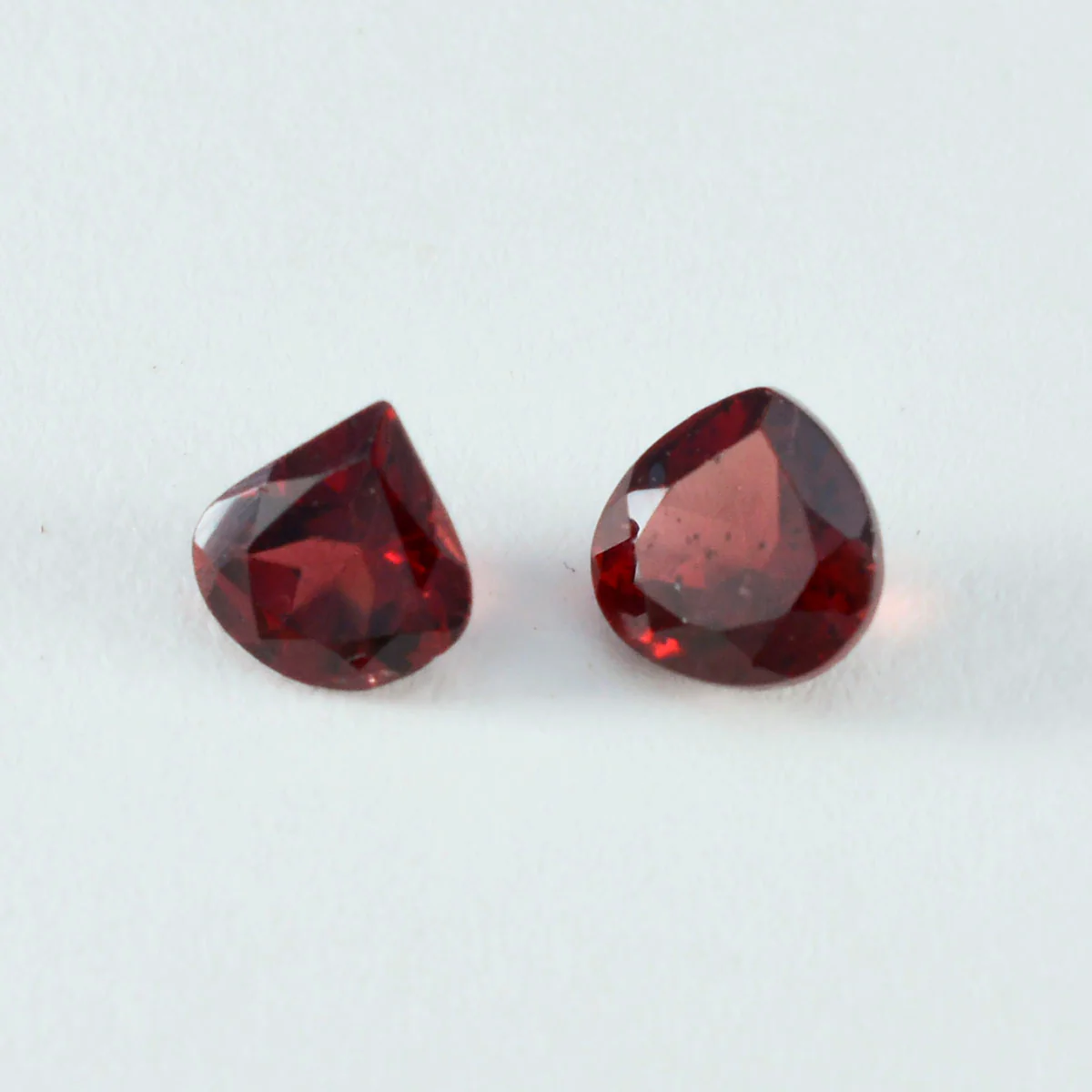 Garnet 1PC Tiny 6x6 MM Heart Faceted Red Polished Semi Precious Loose Gems