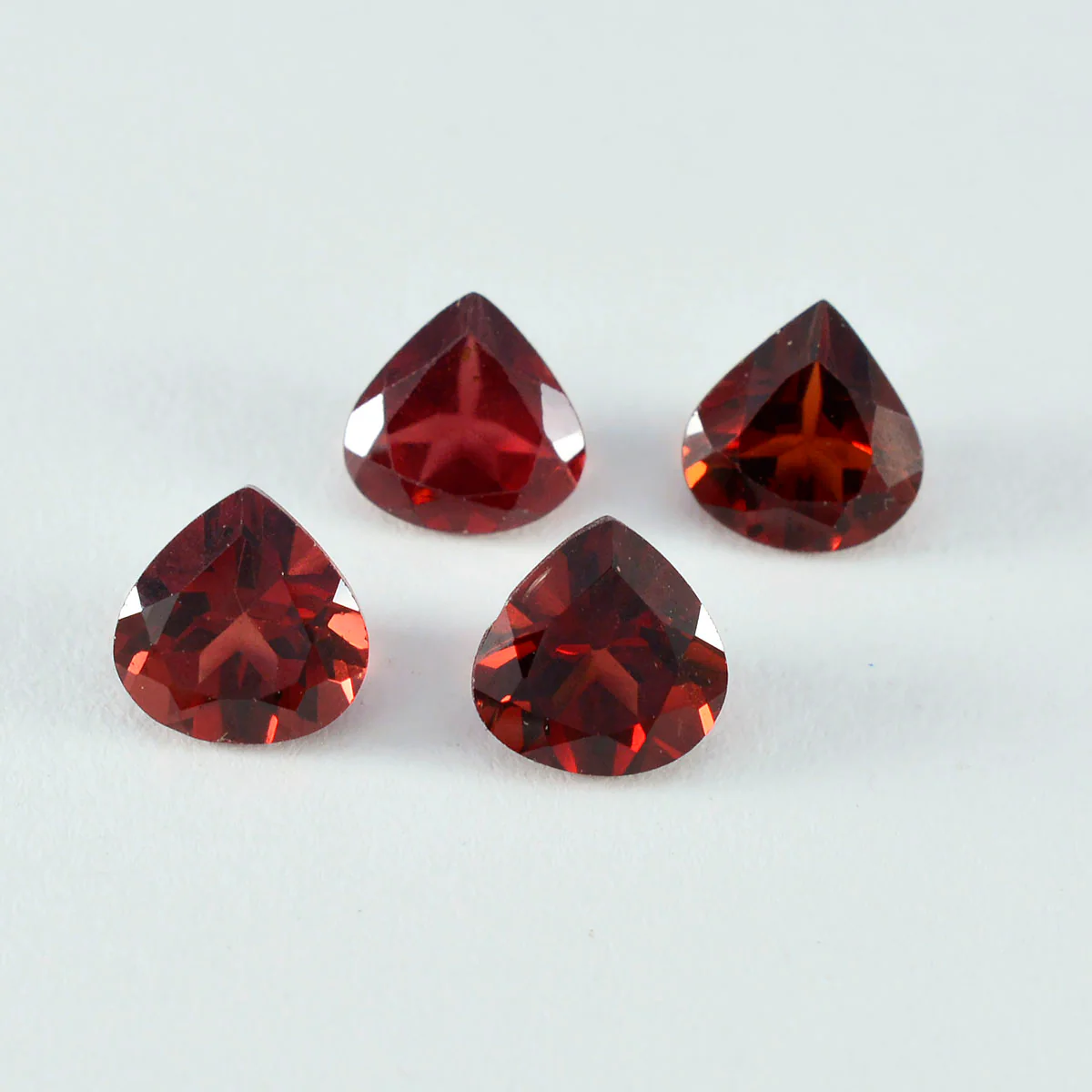 Garnet 1PC Tiny 6x6 MM Heart Faceted Red Polished Semi Precious Loose Gems - Image 2