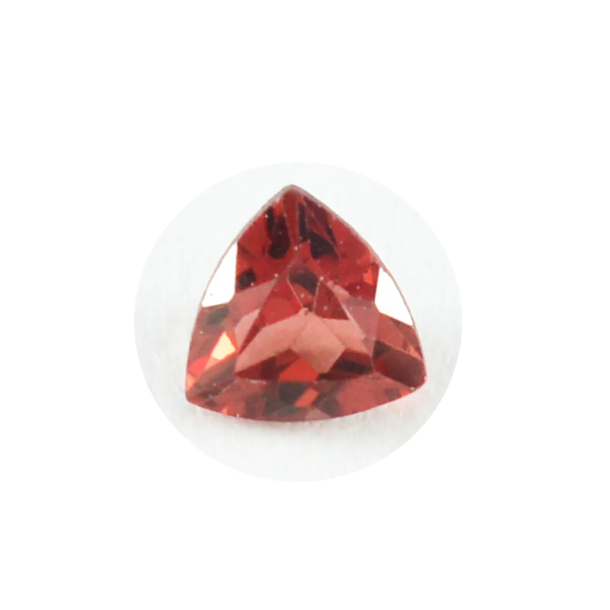 Garnet 1PC Tiny 6x6 MM Triangle Faceted Red Polished Semi Precious Loose Gems - Image 3