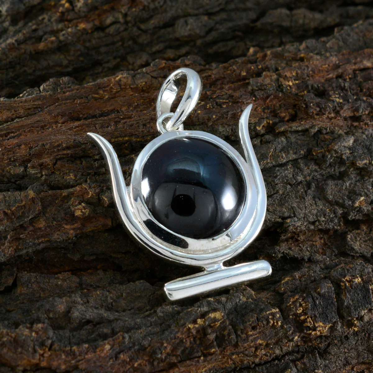 Garnet Dainty German Sterling Silver Solitaire Katharina Fairytale Red Pendant Jewellery - Image 2