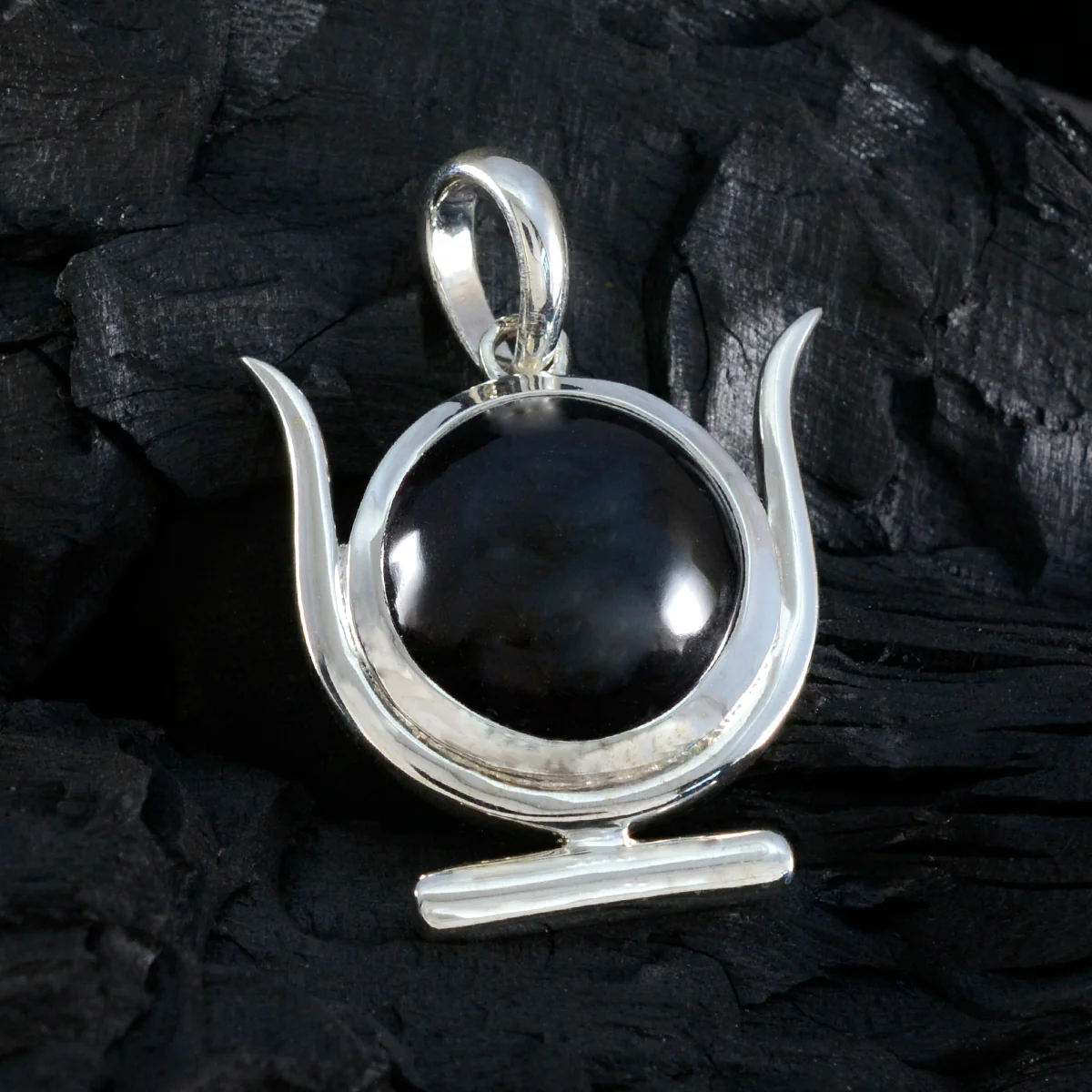 Garnet Dainty German Sterling Silver Solitaire Katharina Fairytale Red Pendant Jewellery - Image 3