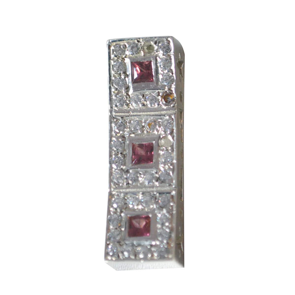 Garnet Essential Middle Eastern Sterling Silver multiple Stella Heart Red Pendant Jewellery - Image 2