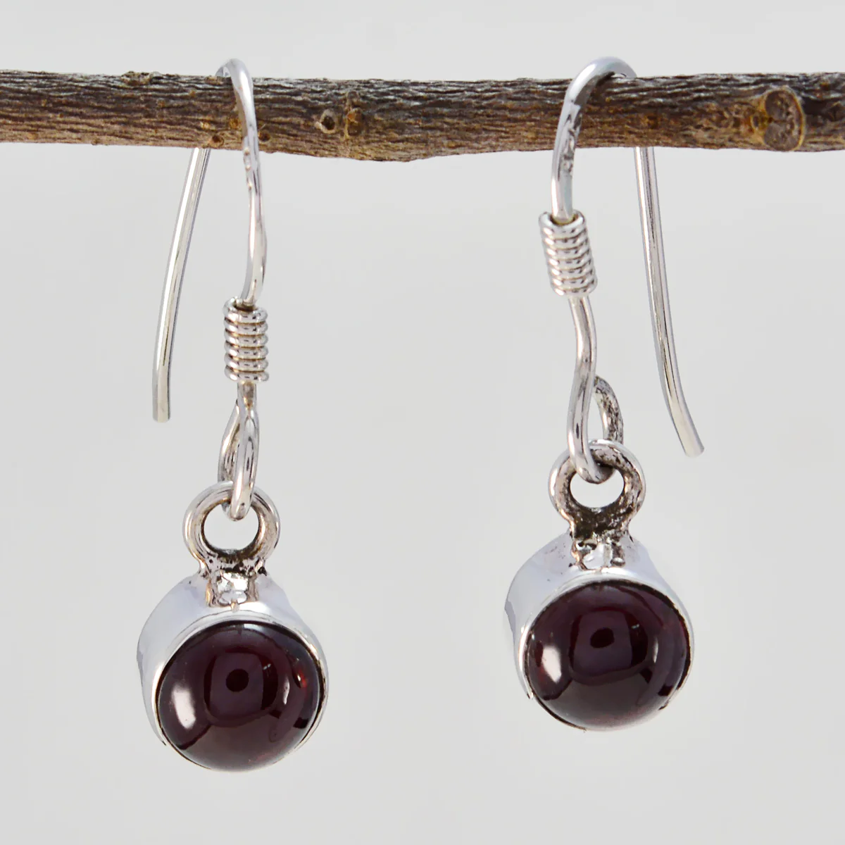 Garnet French Addison multiple Dangle Red 925 Sterling Silver Earring - Image 3
