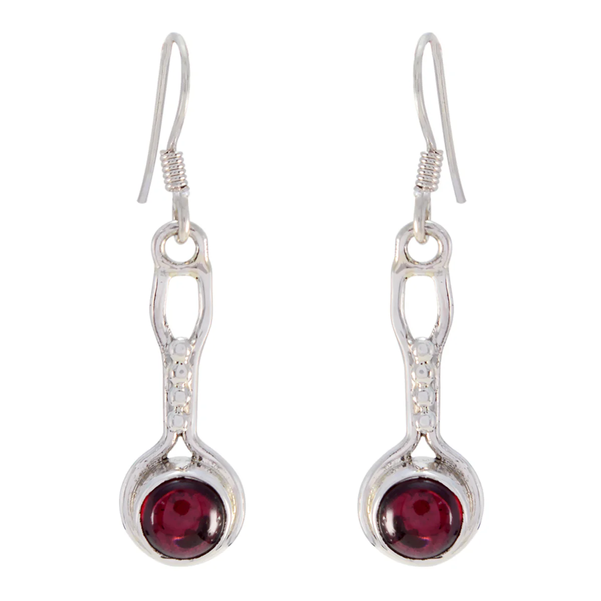 Garnet German Agnes multiple Dangle Red 925 Silver Earring