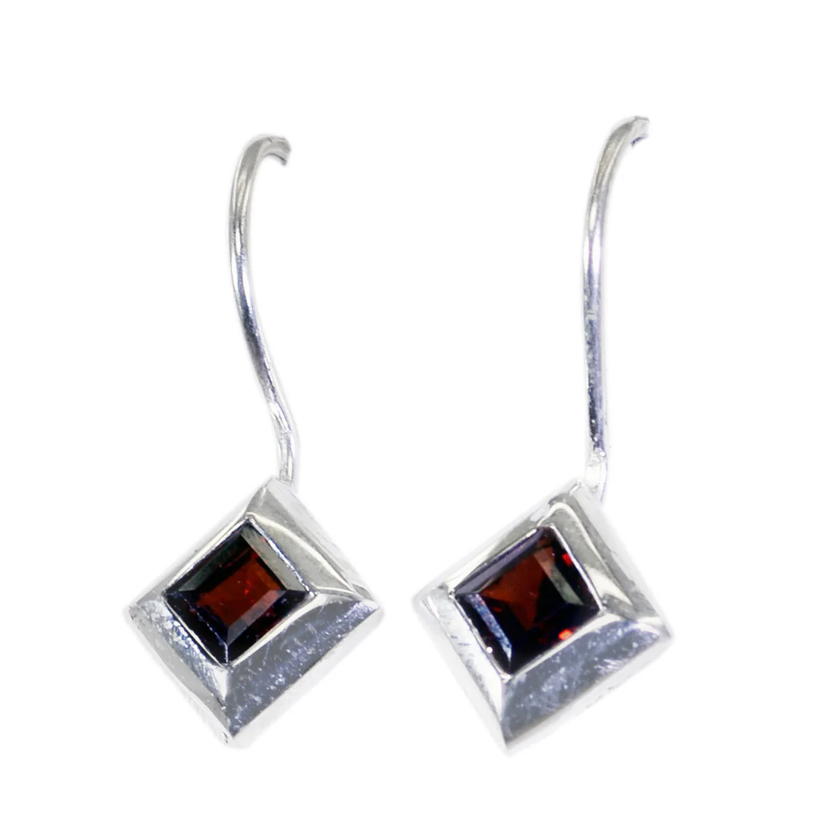 Garnet Italian Isabel multiple Dangle Red 925 Silver Earring