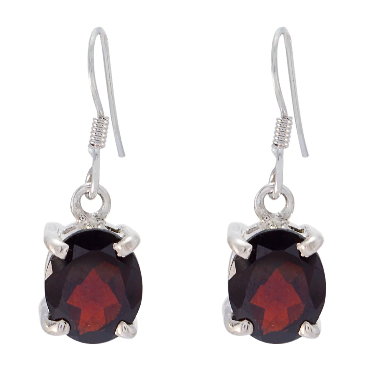 Garnet Latin American Josephine multiple Dangle Red 92.5 Silver Earring