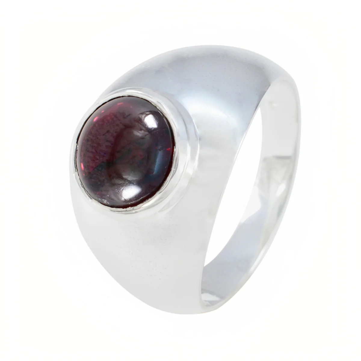 Garnet Solitaire African 925 Silver Red Gemstones Eye-catching Romantic Ring Jewellery - Image 2