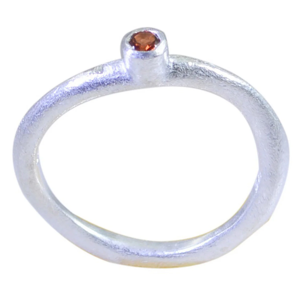 Garnet Solitaire American 925 Silver Red Gemstones Delicate Glamorous Ring Jewelry - Image 2
