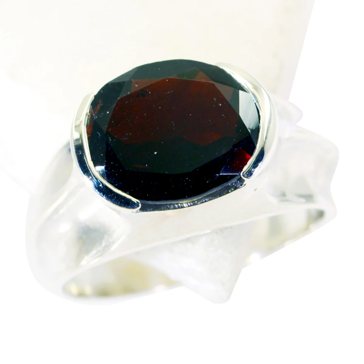 Garnet Solitaire Turkish 925 Silver Red Gemstones Delicate Fairytale Ring Jewelry