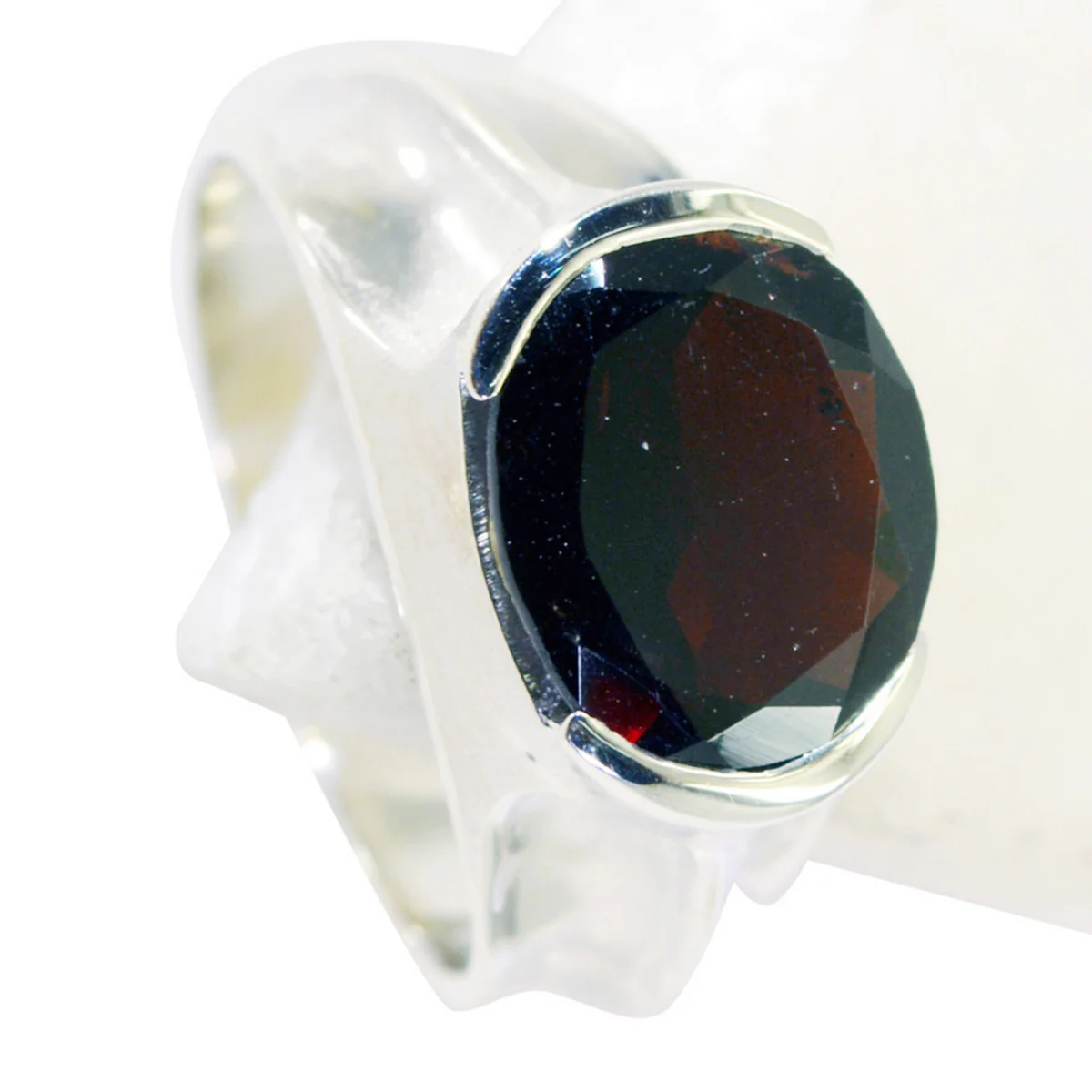 Garnet Solitaire Turkish 925 Silver Red Gemstones Delicate Fairytale Ring Jewelry - Image 2