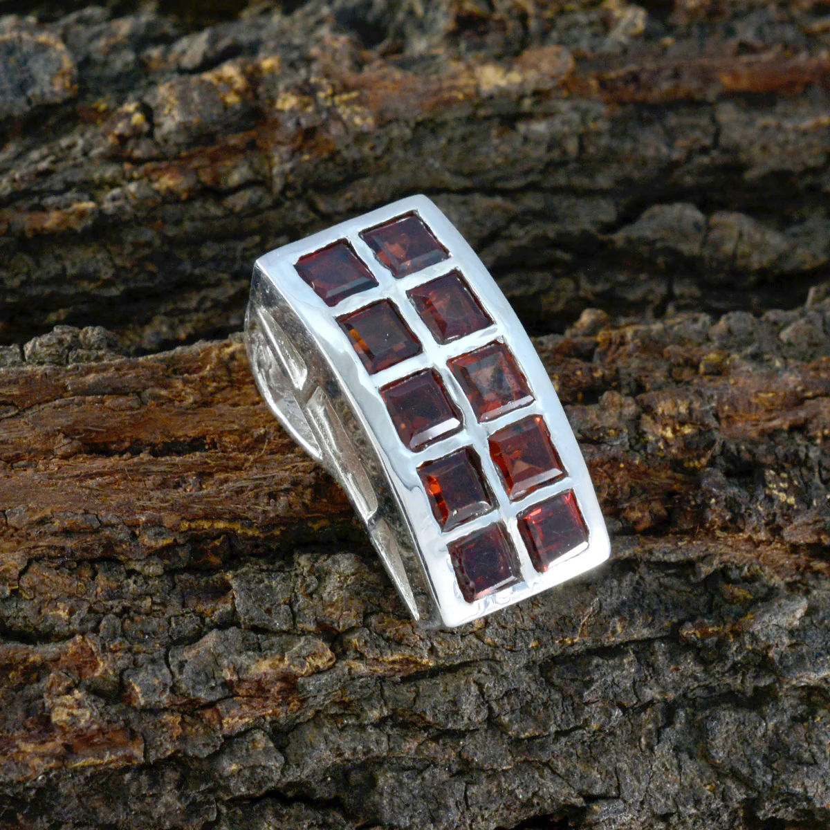Garnet Tiny Moroccan Silver multiple Natalia Heart Red Pendant Jewelry - Image 2