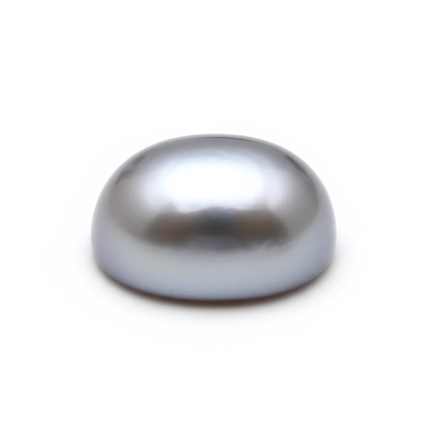 Gray Pearl 1PC Medium 7x10 MM Oval Cabochon Gray Polished semi Precious Precious Gemstone