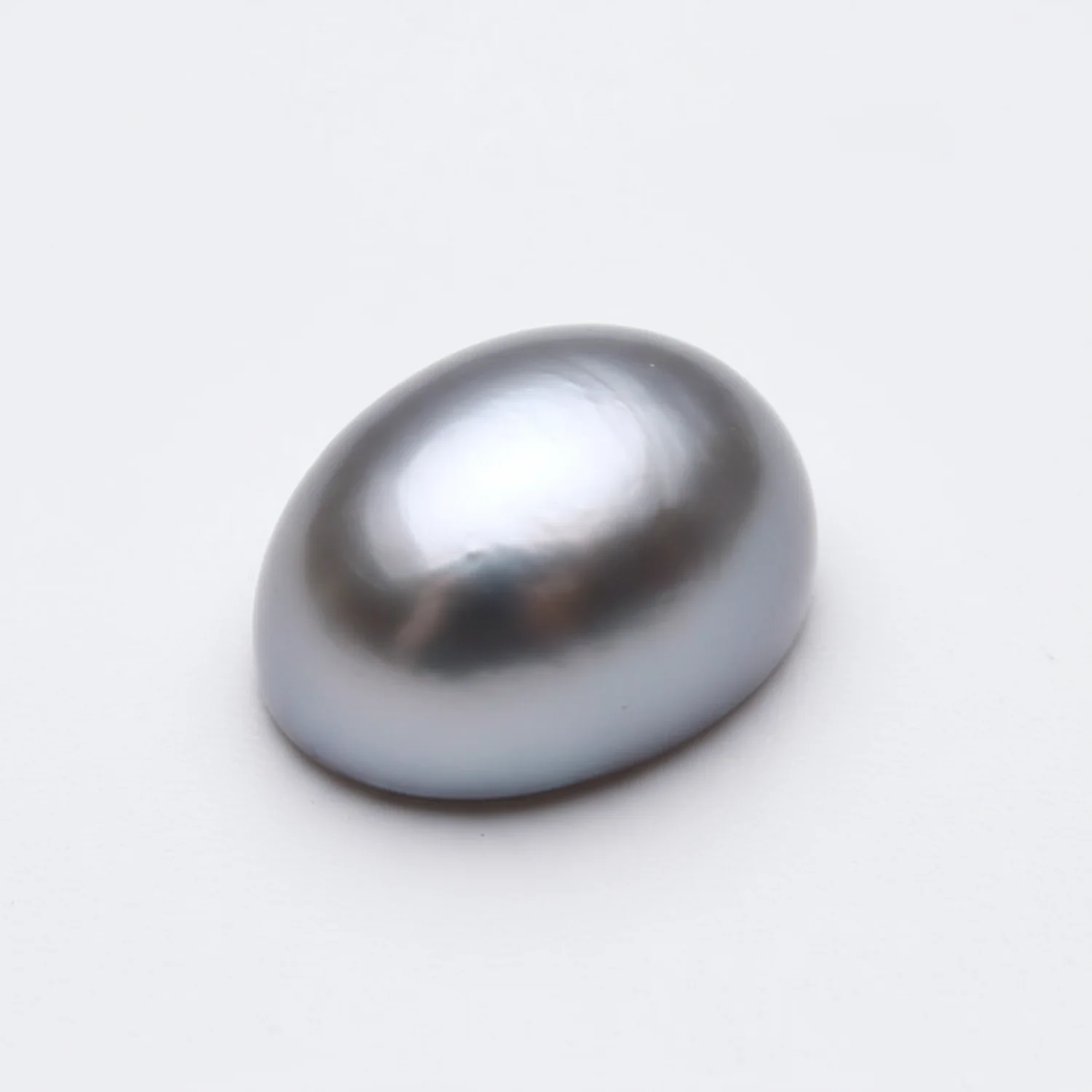 Gray Pearl 1PC Medium 7x10 MM Oval Cabochon Gray Polished semi Precious Precious Gemstone - Image 2