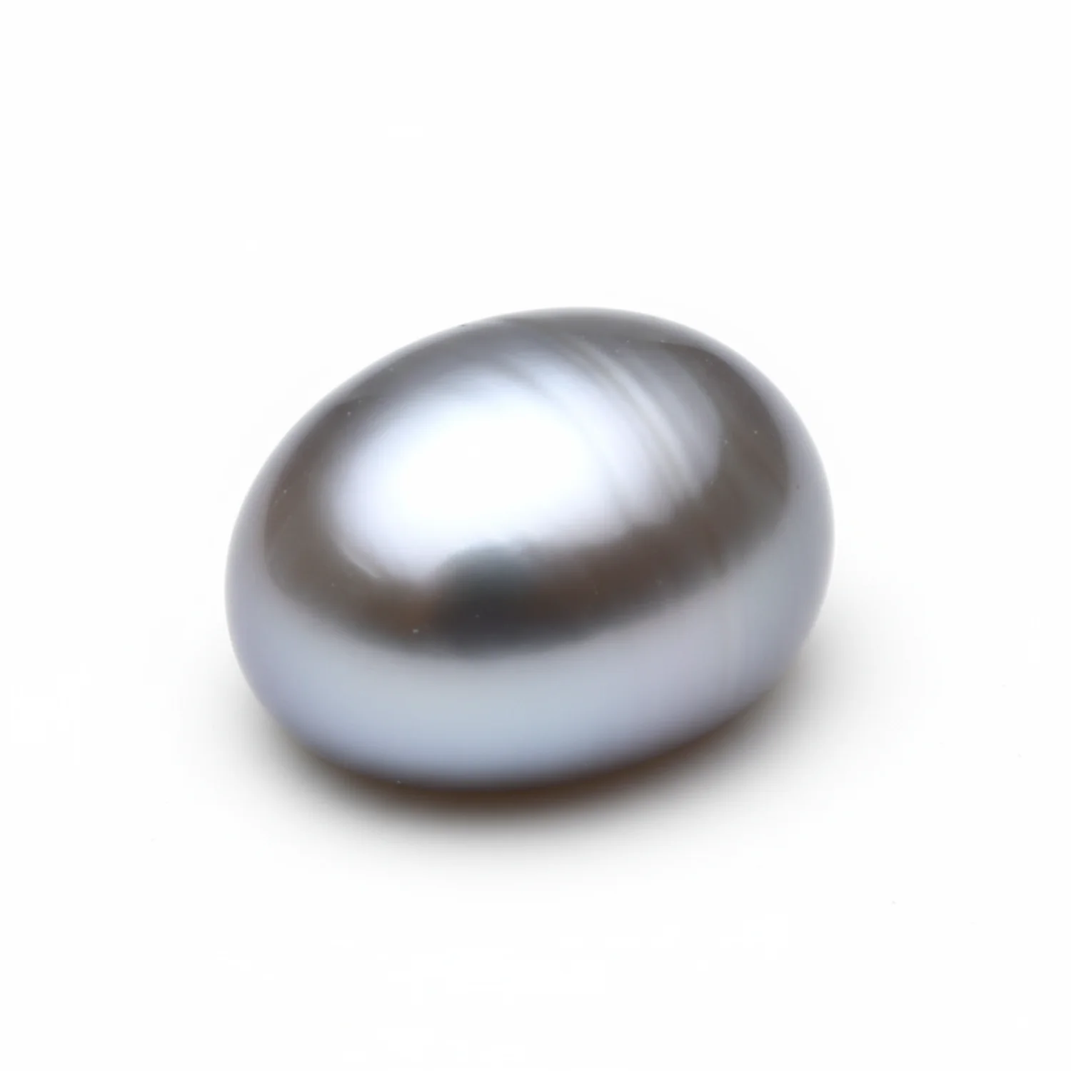 Gray Pearl 1PC Tiny 5x7 MM Oval Cabochon Gray Pure semi Precious Loose Gems - Image 2
