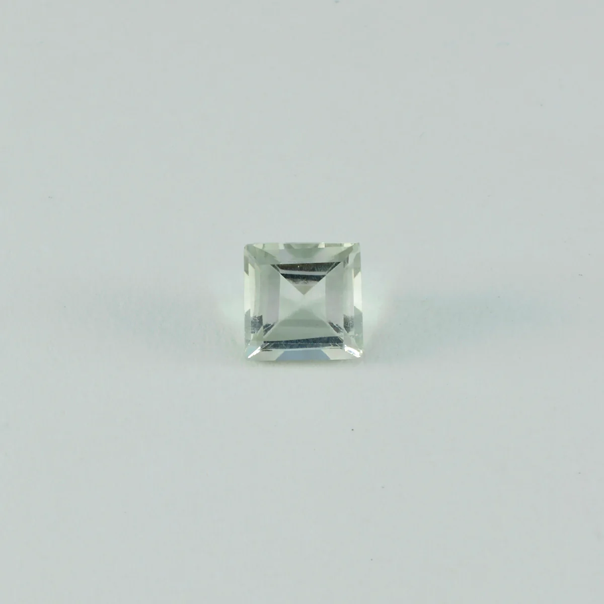 Green Amethyst 10PC Tiny 3x3 MM Square Faceted Green Fiery Semi Precious Gems - Image 4