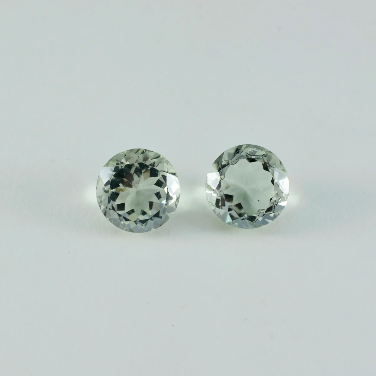 Green Amethyst 1PC Large 12x12 MM Round Faceted Green High-Quality Semi Precious Loose Gems - Image 3