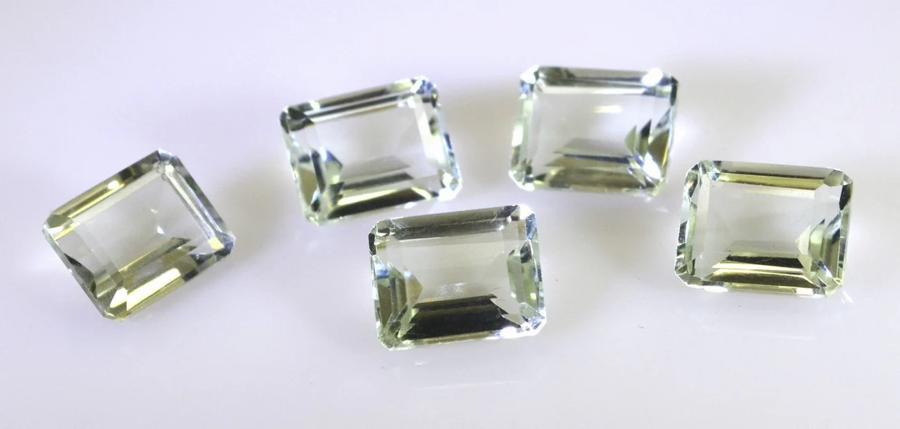 Green Amethyst 1PC Small 7x9 MM Emerald Faceted Green Genuine Semi Precious Loose Gemstones - Image 3