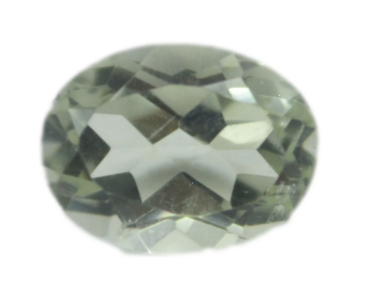 Green Amethyst 1PC Tiny 3x5 MM Oval Faceted Green Fiery Semi Precious Loose Gemstone - Image 2