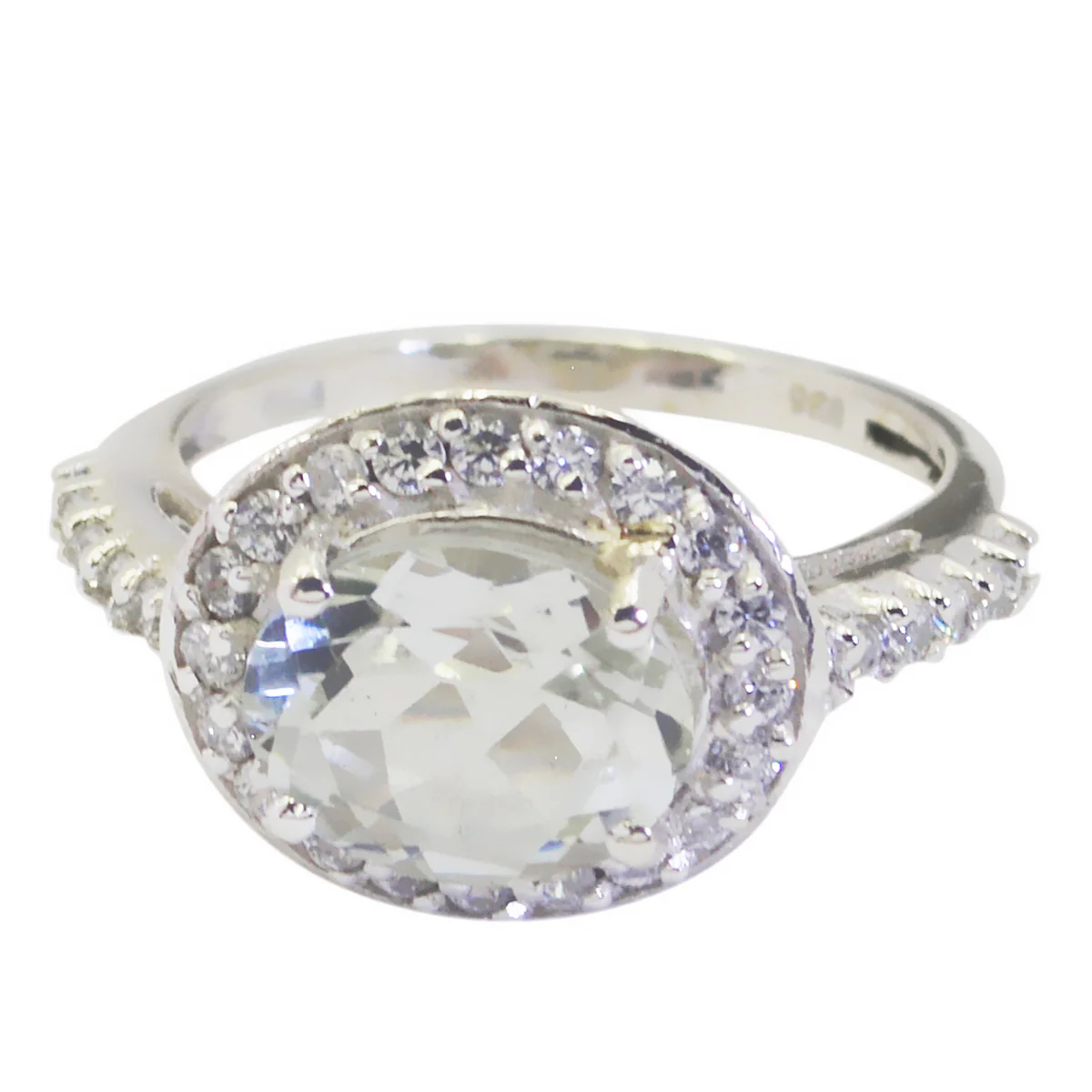 Green Amethyst Halo Japanese 925 Silver Green Gemstones Whisper-thin Sophisticated Ring Jewelry - Image 3