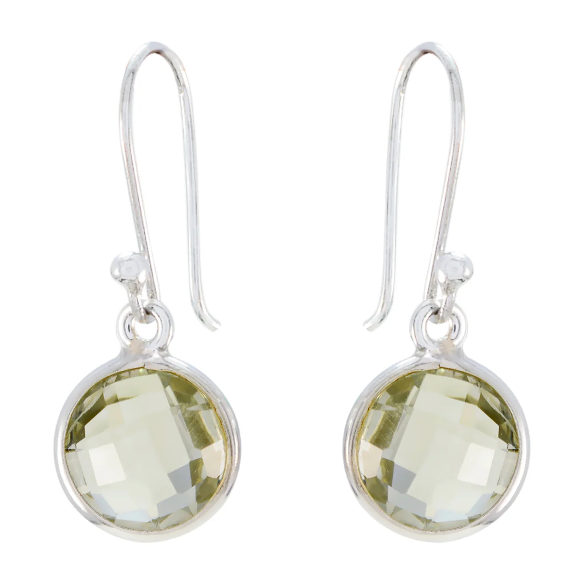 Green Amethyst Russian Sakura multiple Dangle Green 925 Sterling Silver Earring