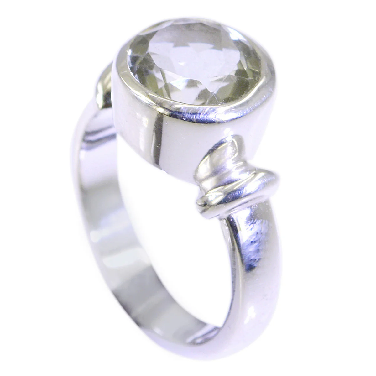 Green Amethyst Solitaire Moroccan 925 Silver Green Gemstone Slim Sophisticated Ring Jewelry - Image 2