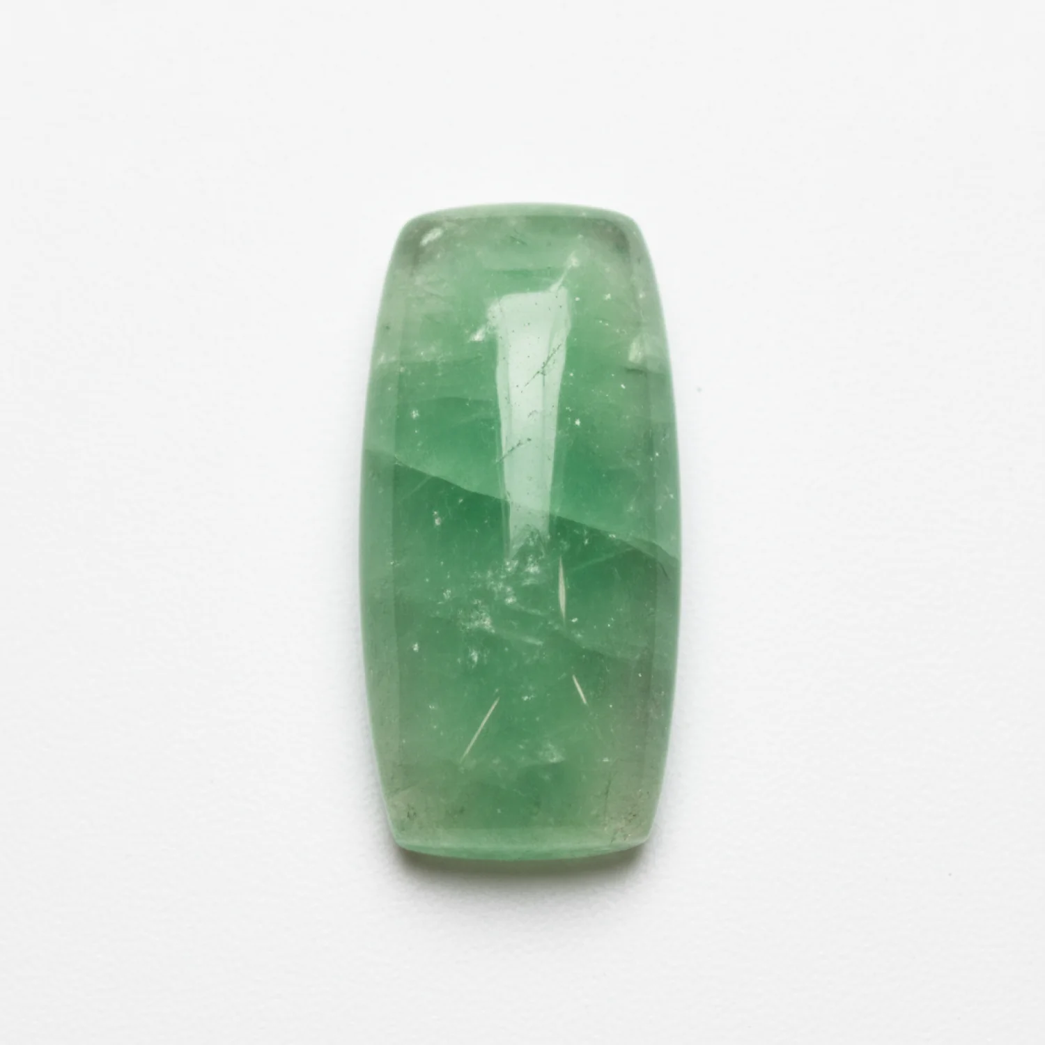 Green Aventurine 1PC Medium 7x14 MM Baguette Cabochon Green Fiery semi Precious Gems - Image 2