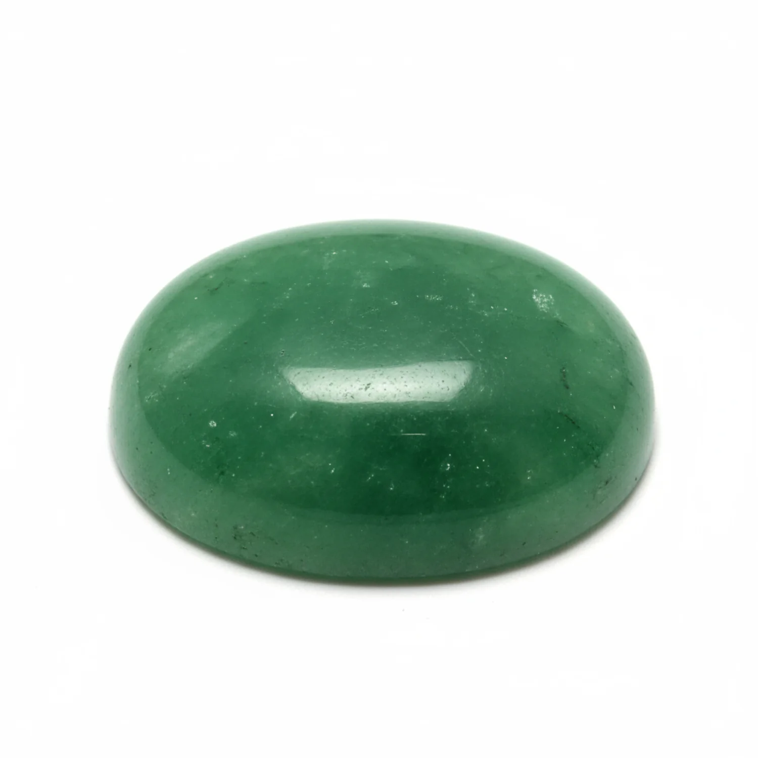 Green Aventurine 1PC Medium 8x10 MM Oval Cabochon Green Natural semi Precious Gems - Image 2