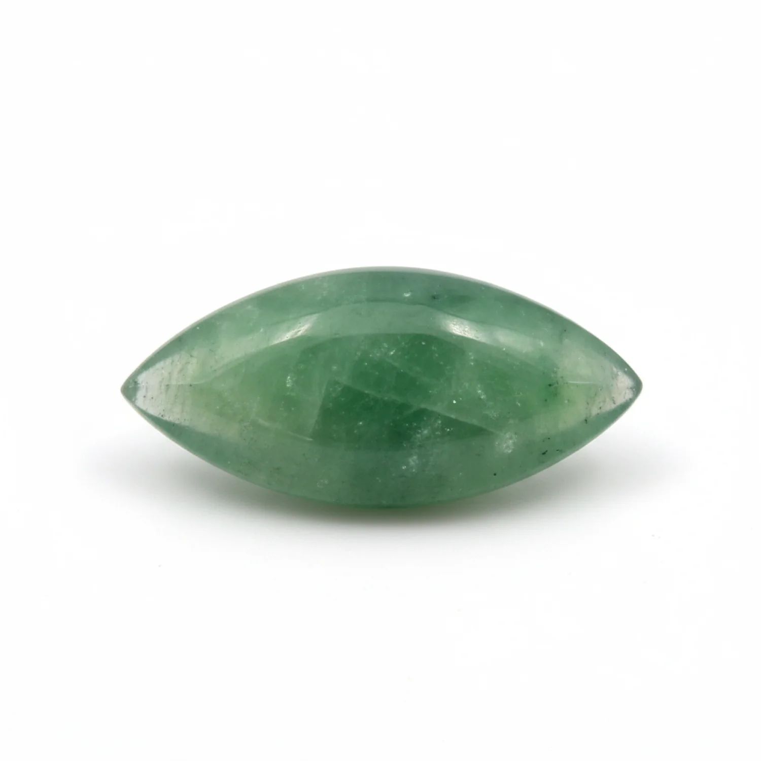 Green Aventurine 1PC Small 5x10 MM Marquise Cabochon Green Sparkling semi Precious Semi Precious Gemstone - Image 2