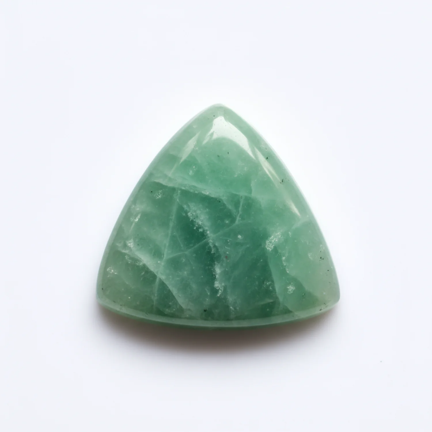 Green Aventurine 1PC Tiny 6x6 MM Triangle Cabochon Green High-Quality semi Precious Loose Gemstones - Image 2