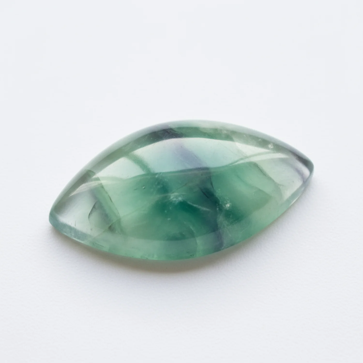 Green Fluorite 1PC Large 8x16 MM Marquise  Cabochon Green Shine semi Precious Loose Gemstones - Image 2