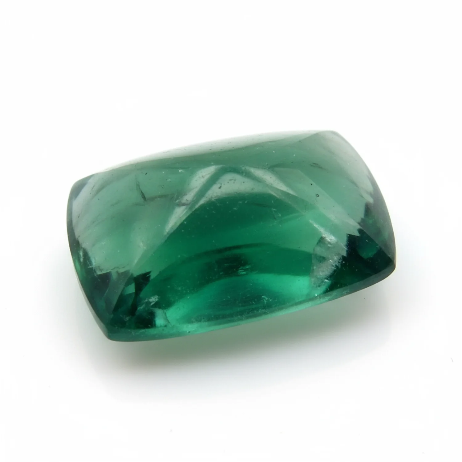 Green Fluorite 1PC Medium 8x10 MM Emerald Cabochon Green Natural semi Precious Loose Gemstone - Image 2