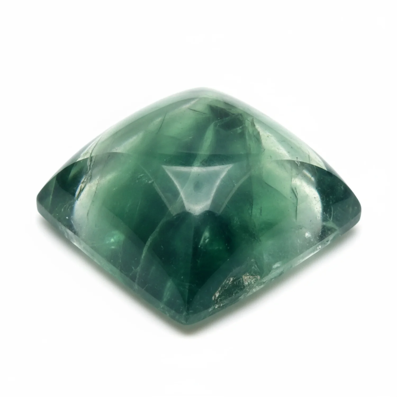 Green Fluorite 1PC Small 7x7 MM Square Cabochon Green Splendid semi Precious Semi Precious Gemstone - Image 2