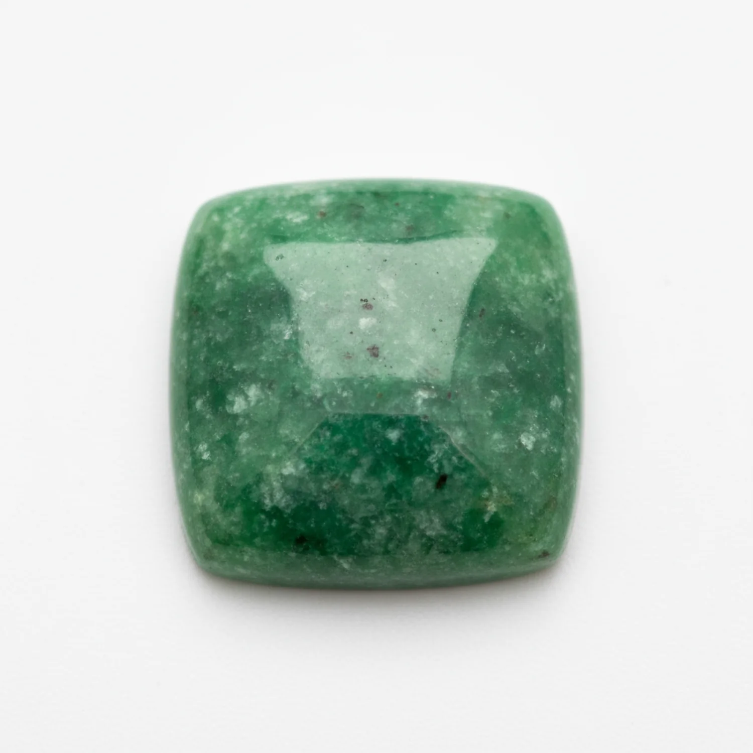 Green Jade 1PC Large 10x10 MM Square Cabochon Green Superior semi Precious Gems - Image 2