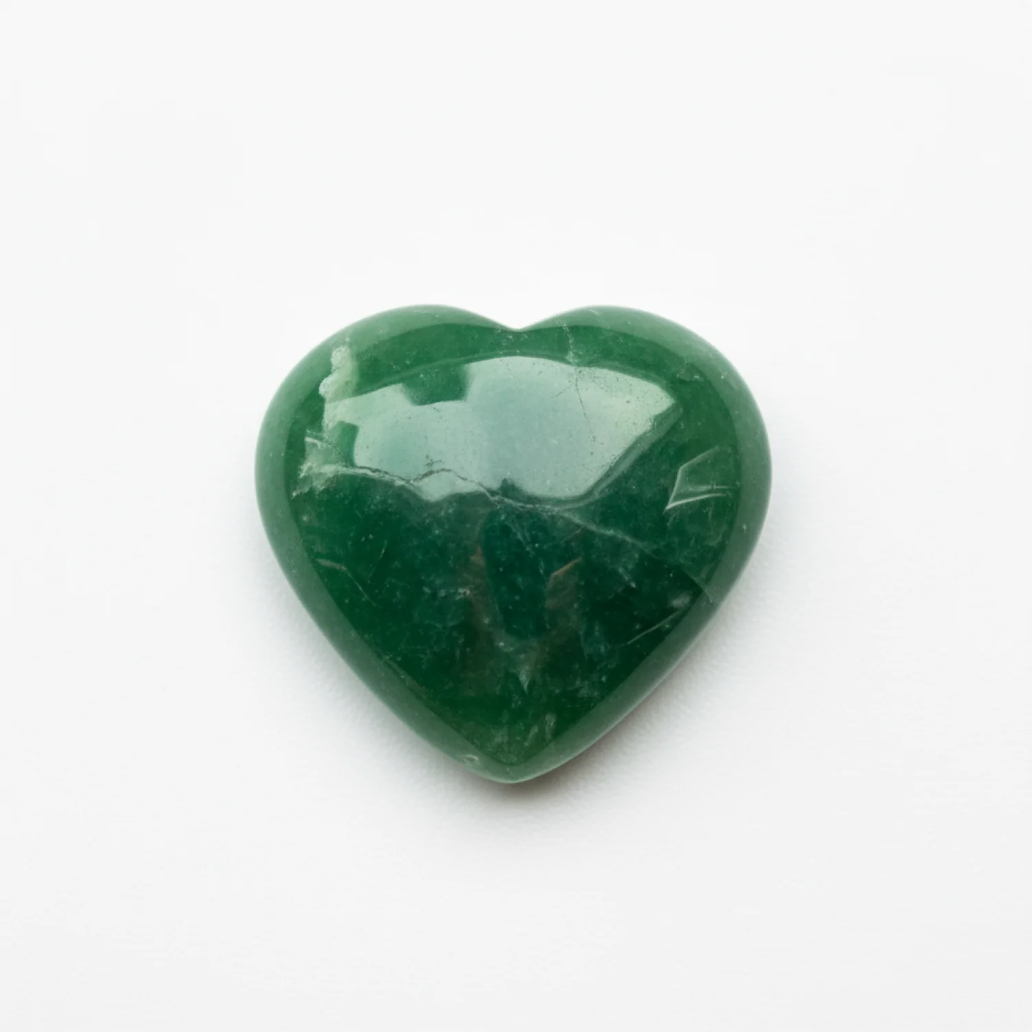 Green Jade 1PC Medium 9x9 MM Heart Cabochon Green Brilliant semi Precious Loose Gems - Image 2