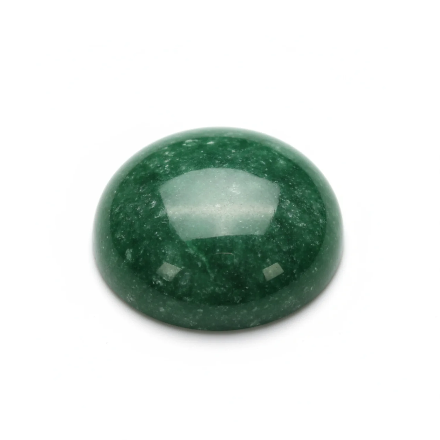 Green Jade 1PC Medium 9x9 MM Round Cabochon Green Fiery semi Precious Gems - Image 2