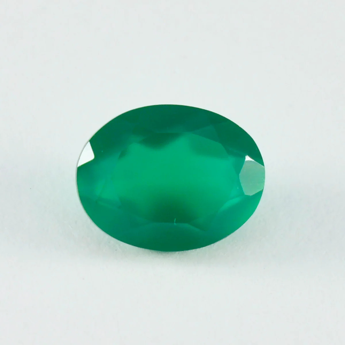 Green Onyx 10PC Tiny 3x5 MM Oval Faceted Green Brilliant Semi Precious Loose Gems - Image 3