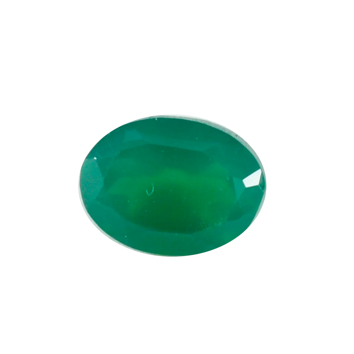 Green Onyx 1PC Chunky 13x18 MM Oval Faceted Green Fiery Semi Precious Loose Gemstone - Image 4