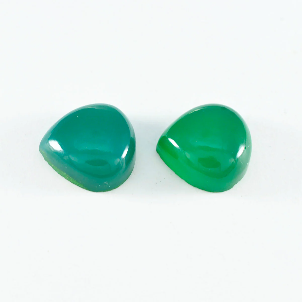 Green Onyx 1PC Large 11x11 MM Heart Cabochon Green Genuine semi Precious Precious Gemstone - Image 3