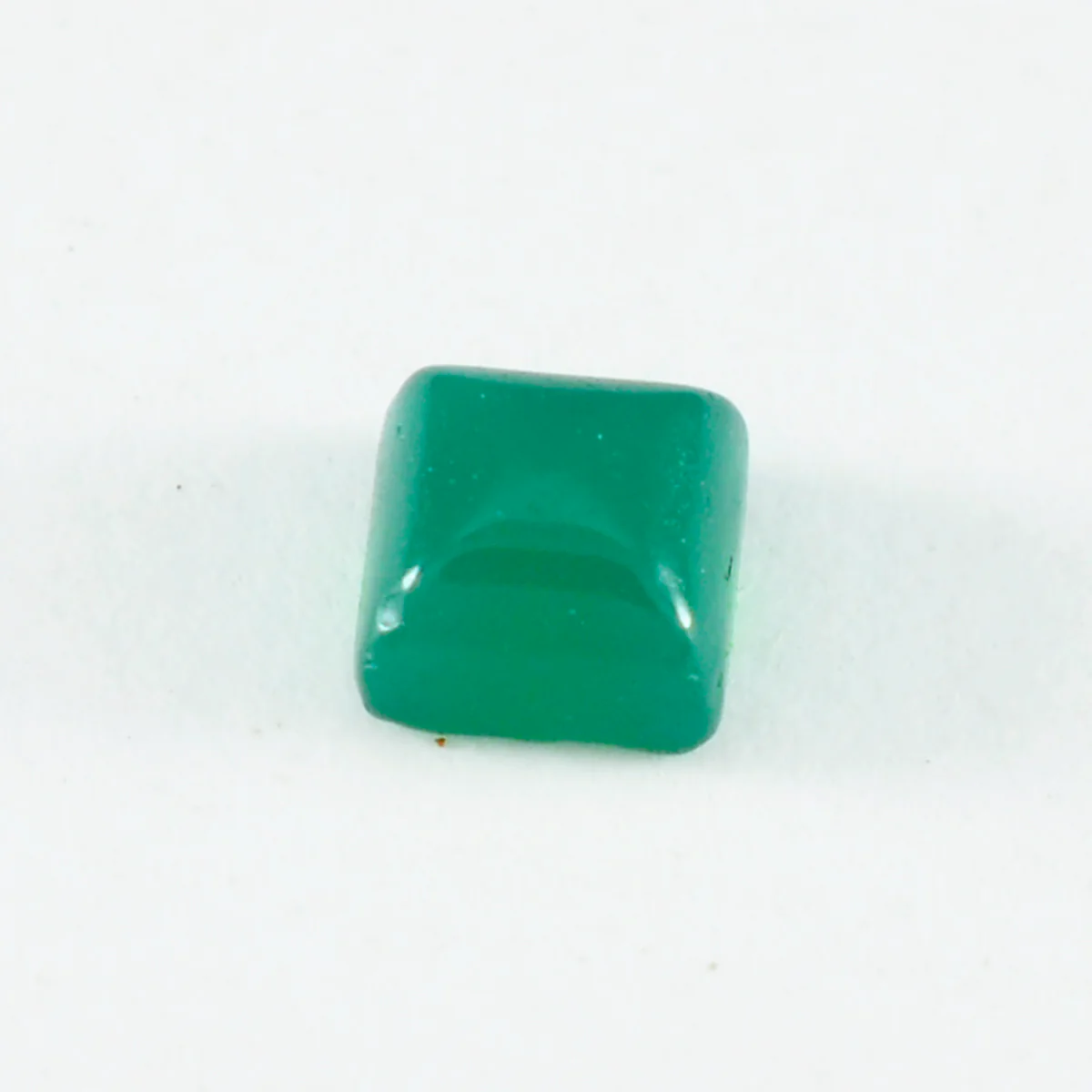 Green Onyx 1PC Large 11x11 MM Square Cabochon Green Shine semi Precious Loose Gemstones - Image 3