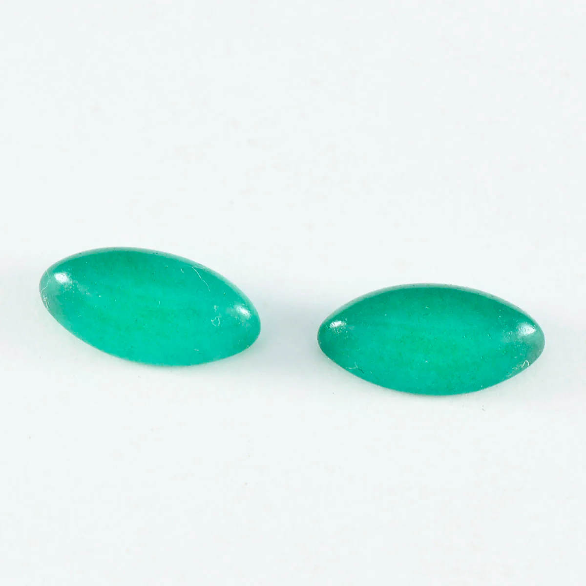 Green Onyx 1PC Small 6x12 MM Marquise  Cabochon Green Fiery semi Precious Semi Precious Gemstone - Image 4