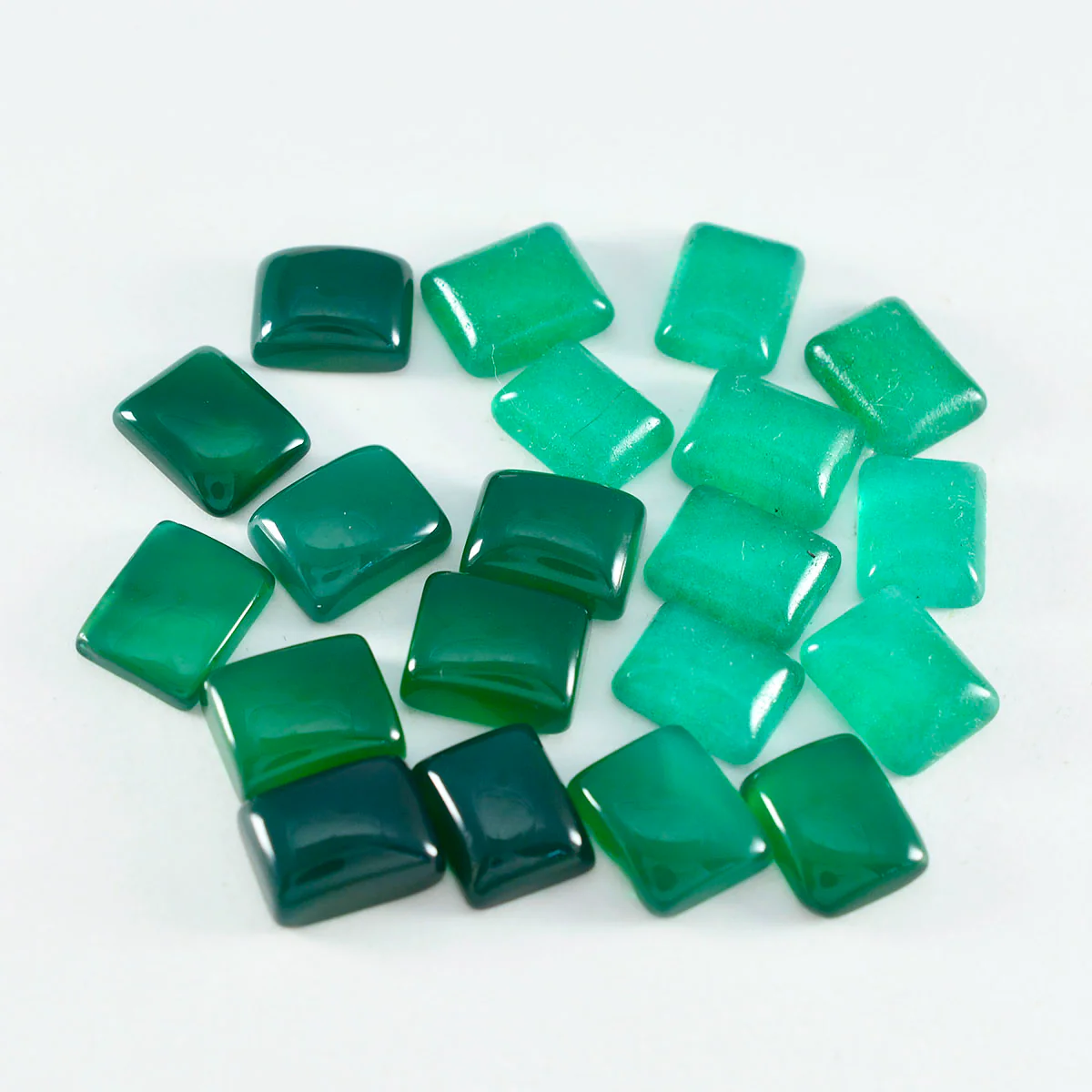 Green Onyx 1PC Small 6x9 MM Emerald Cabochon Green High-Quality semi Precious Loose Gemstones - Image 4
